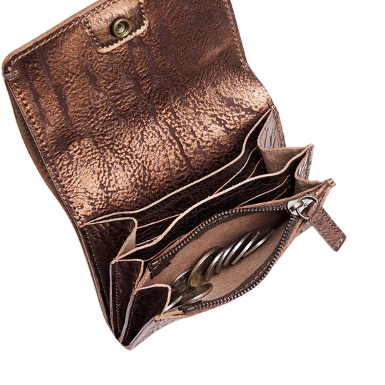 Pochette en cuivre scintillant ‐ Compact Size, Tsuchiya Kaban 